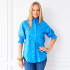 Kimberly Polkadot Top Cobalt