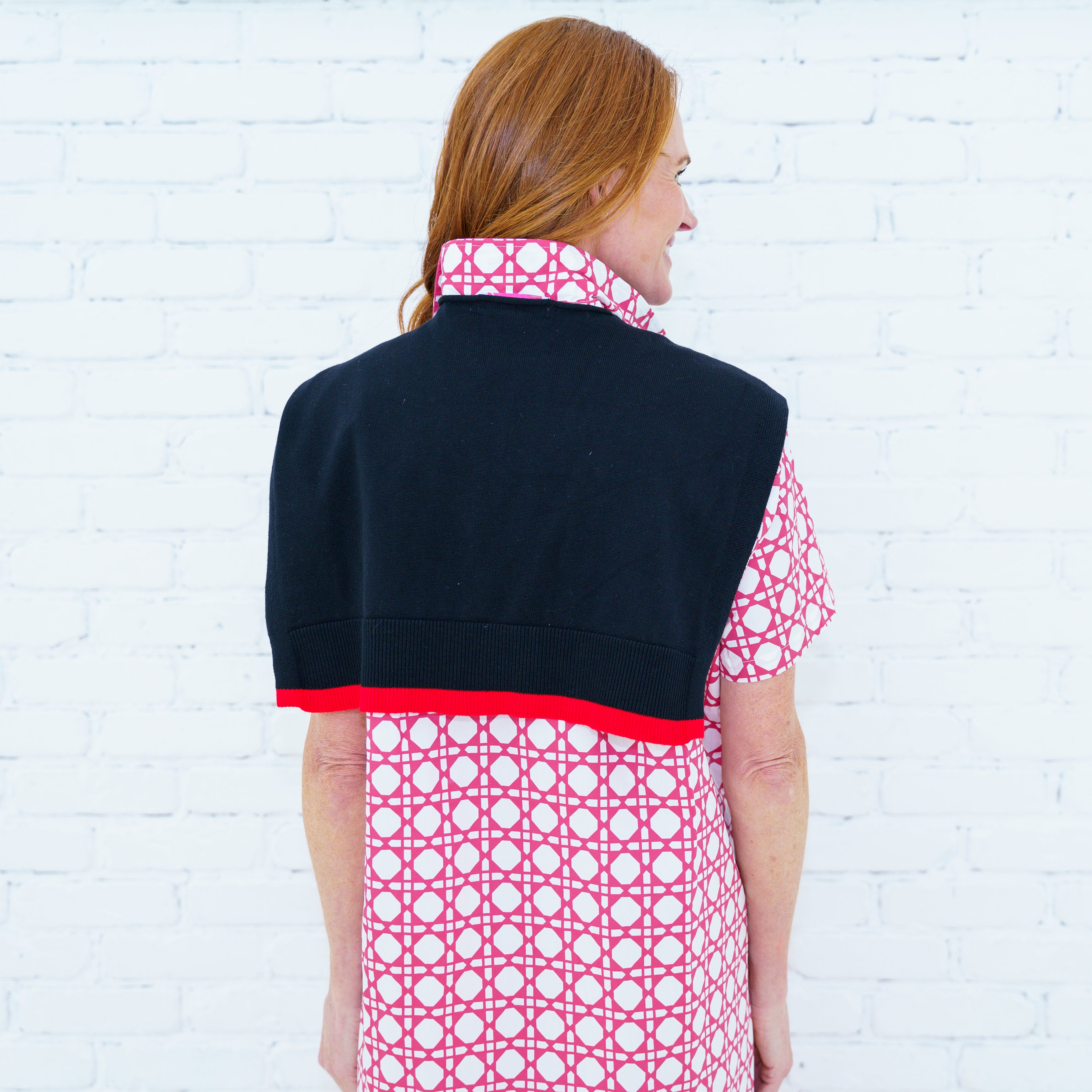 Maddie Basket Dress Red