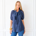 Ryan Holiday Bow Top Navy