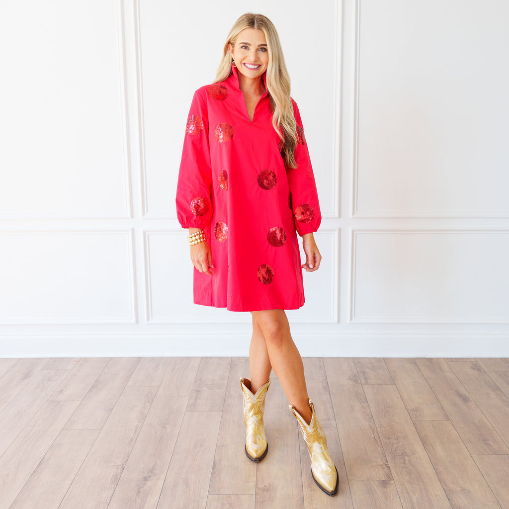 Georgina Dress Red