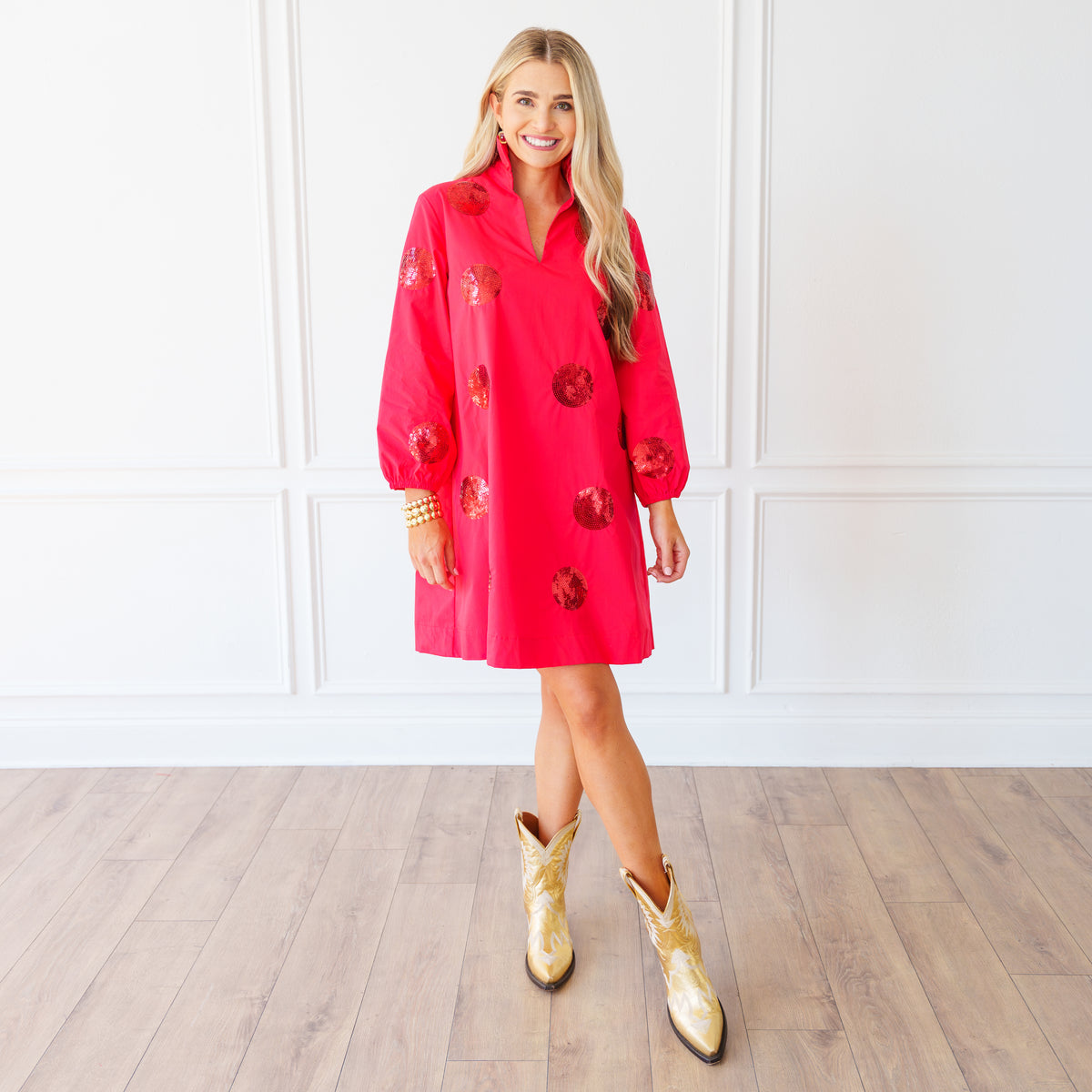 Georgina Dress Red