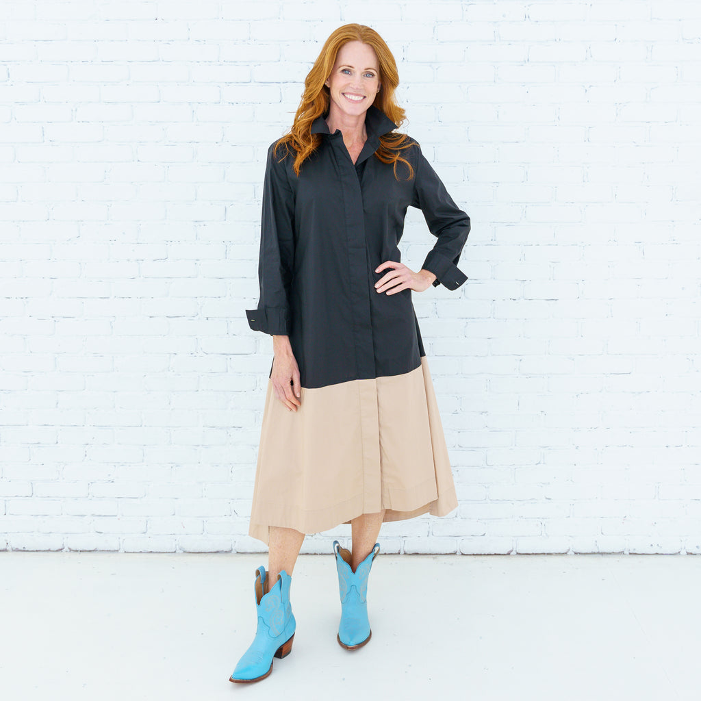 Mimi Dress Black/Tan