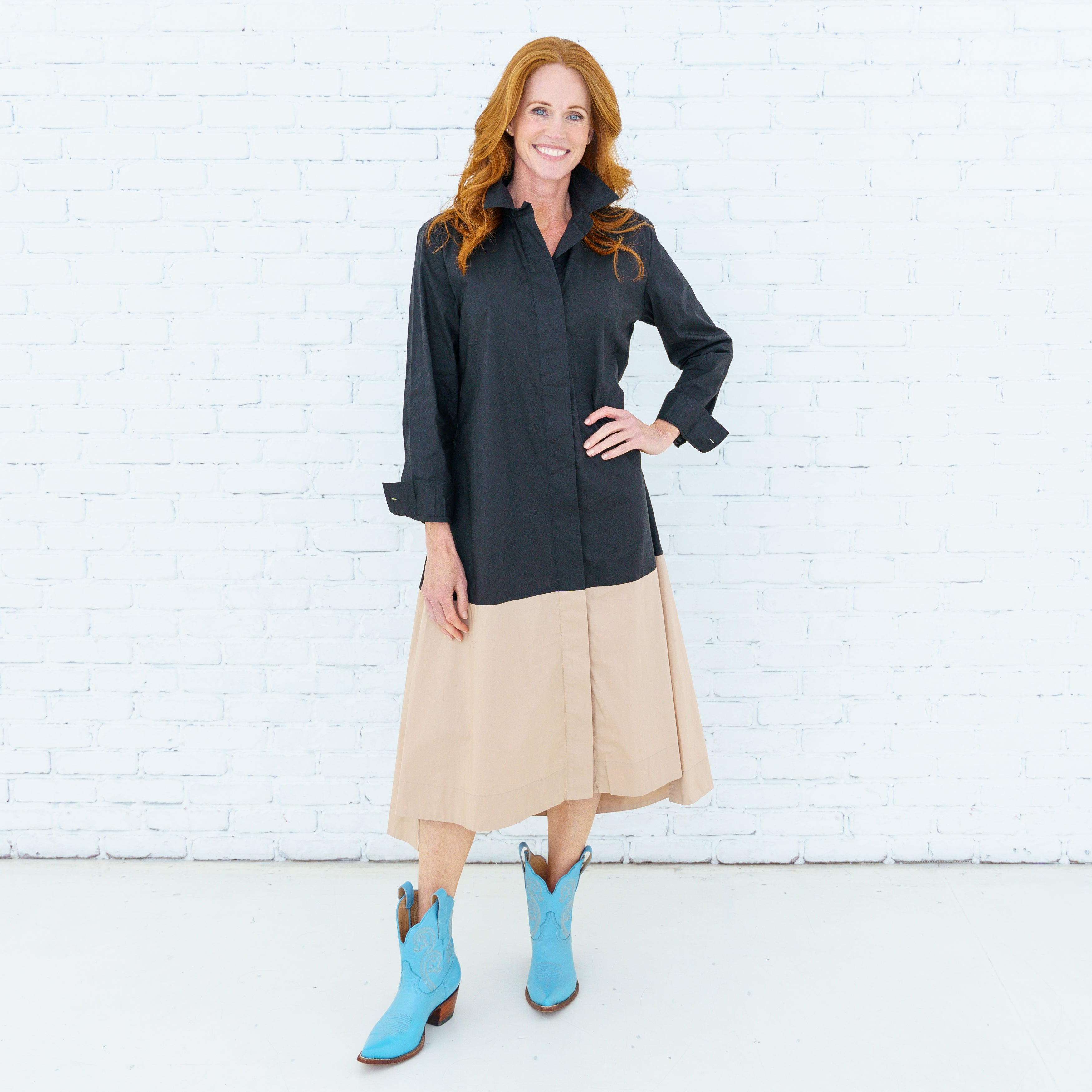 Mimi Dress Black/Tan