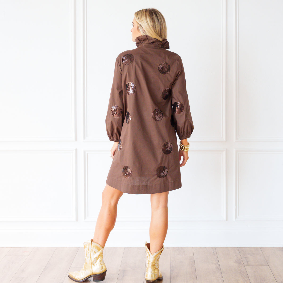 Georgina Dress Brown