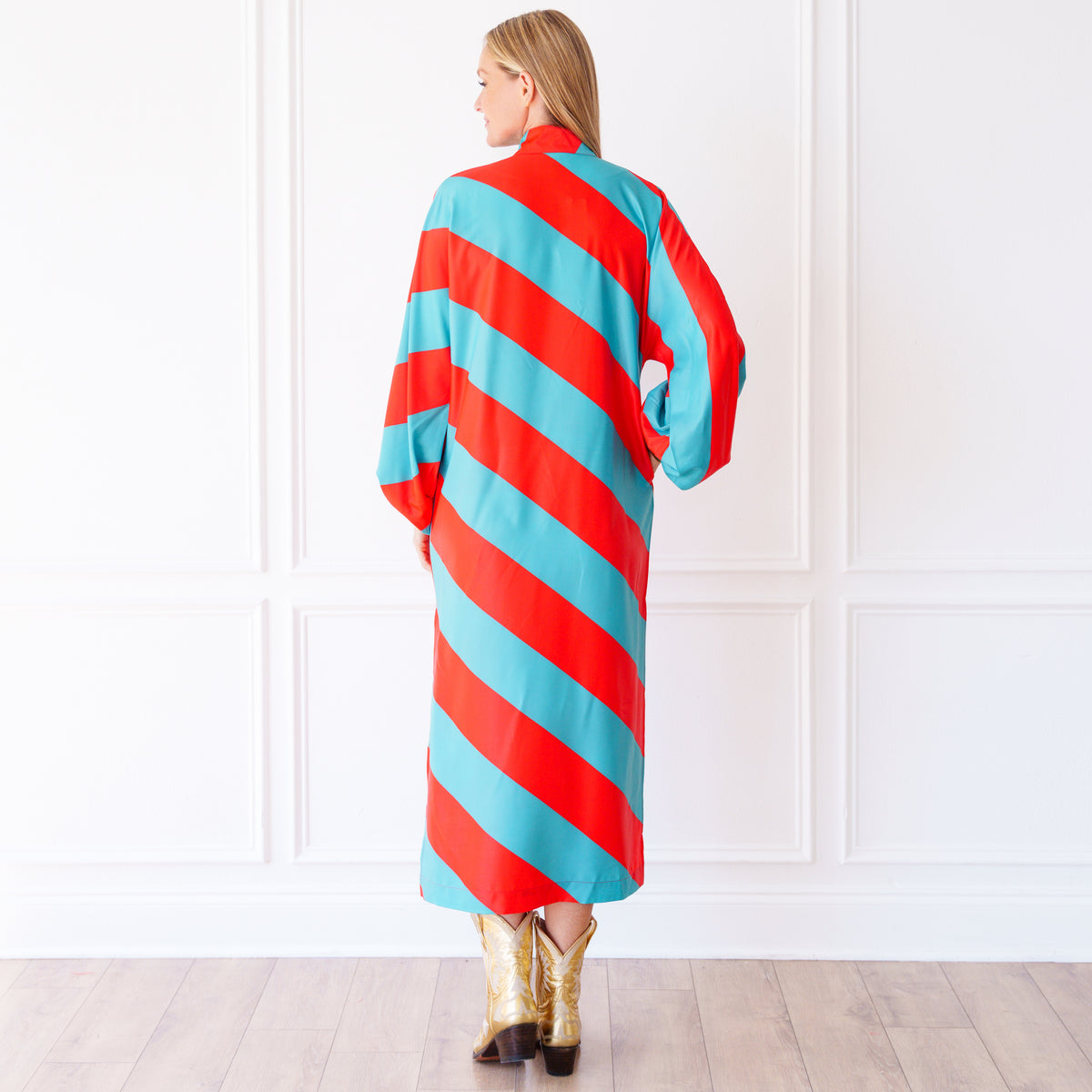 Coco Caftan Blues Red/Aqua