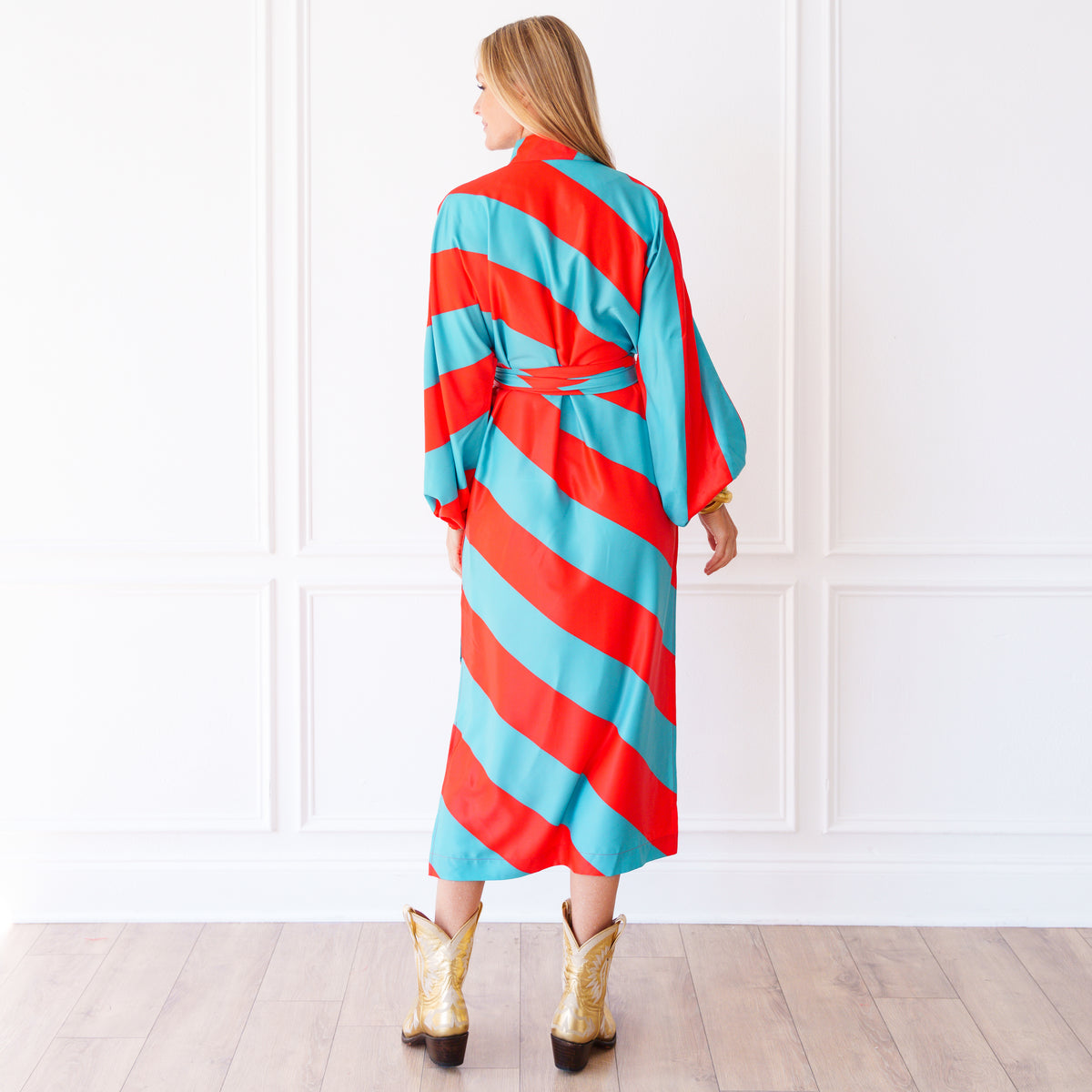 Coco Caftan Blues Red/Aqua
