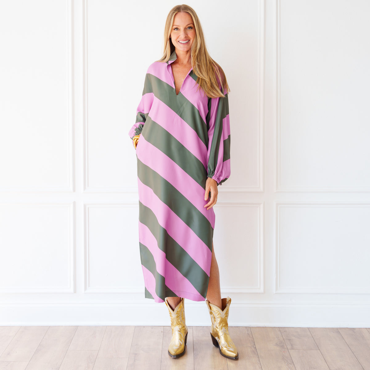 Coco Caftan Orchid/Olive