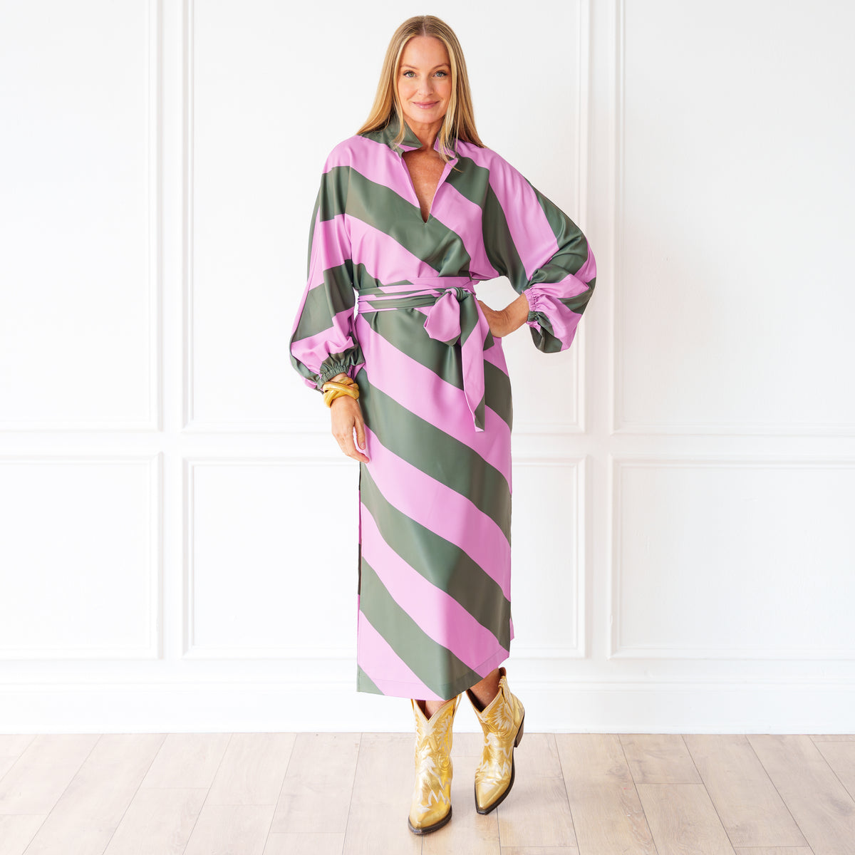 Coco Caftan Orchid/Olive