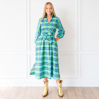 Poppy Dress Plaid Green