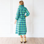Poppy Dress Plaid Green