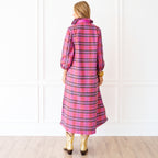 Poppy Dress Plaid Pink