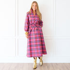 Poppy Dress Plaid Pink