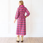 Poppy Dress Plaid Pink