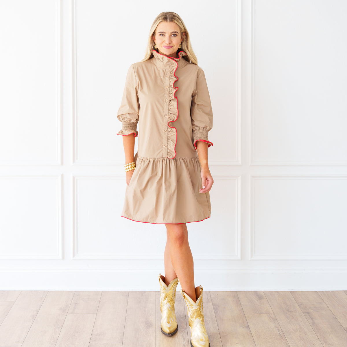 Teegan Dress Khaki