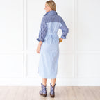 Libby Stripe Dress Blue