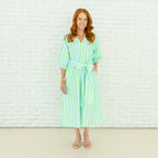 Coco Palm Beach Dress Green and Blue