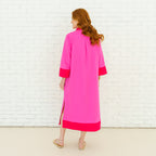 Caryn Lawn Carrie Long Dress Pink