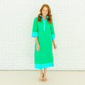 Caryn Lawn Carrie Long Dress Green