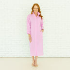 Caryn Lawn Libby Stripe Dress Pink