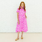 Caryn Lawn Millie Burst Dress Pink