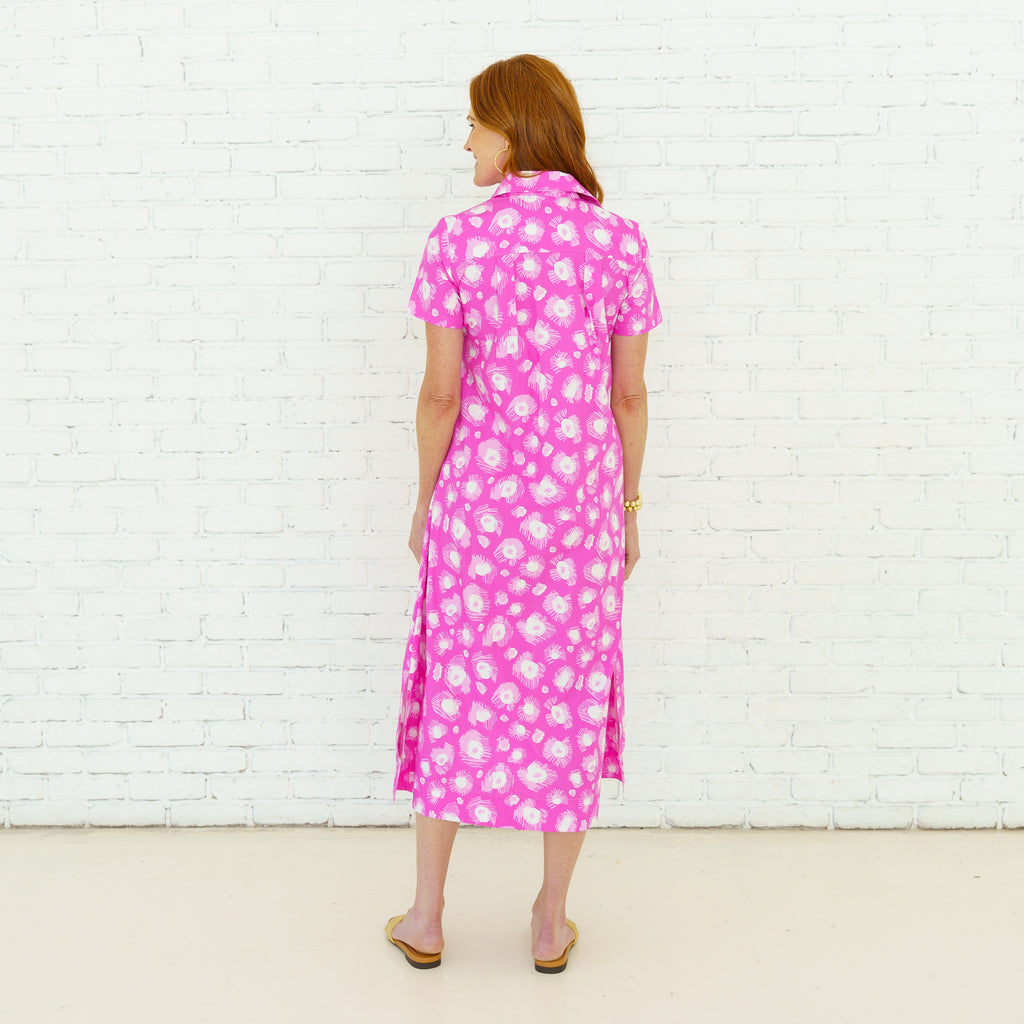 Caryn Lawn Millie Burst Dress Pink