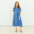 Caryn Lawn Millie Burst Dress Navy