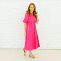 Caryn Lawn Ali Dress Pink