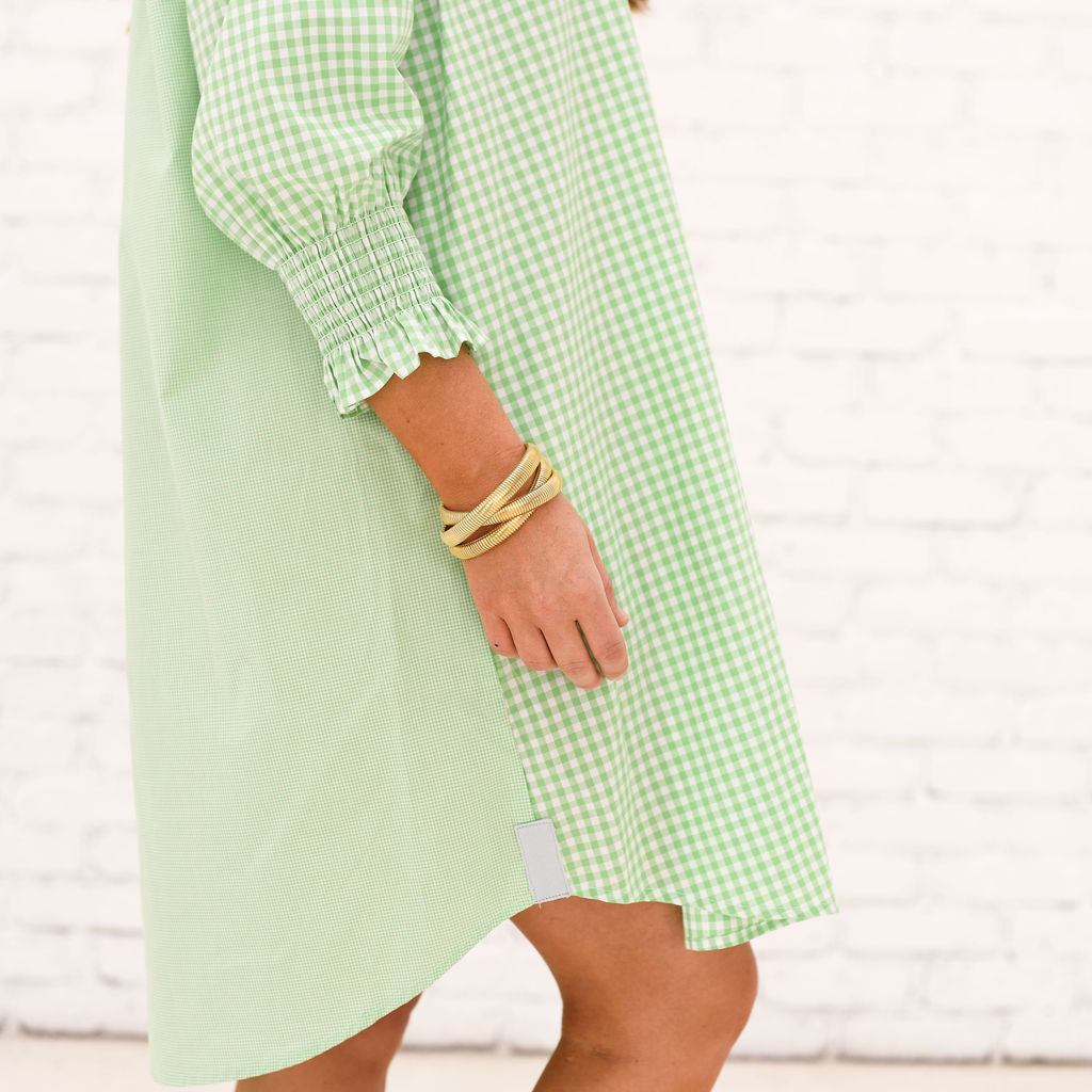 Kimberly Dress Opposite Gingham Green | Caryn Lawn Caryn Lawn Kimberly Dress Opposite Gingham Green | Caryn Lawn Caryn Lawn