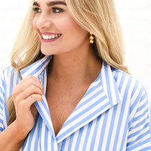 Load image into Gallery viewer, Caryn Lawn Margot Dress Powder Stripe