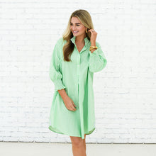 Load image into Gallery viewer, Caryn Lawn Kimberly Dress Opposite Gingham Green