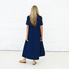 Load image into Gallery viewer, Caryn Lawn Millie Dress Long Navy