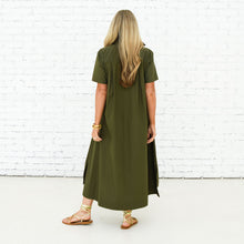 Load image into Gallery viewer, Caryn Lawn Millie Dress Long Olive