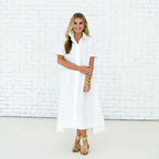 Caryn Lawn Millie Dress Long White
