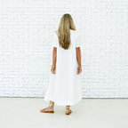 Caryn Lawn Millie Dress Long White