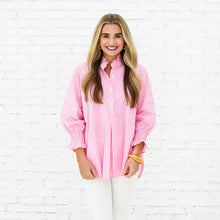 Load image into Gallery viewer, Caryn Lawn Kimberly Top Opposite Gingham Pink