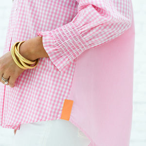 Caryn Lawn Kimberly Top Opposite Gingham Pink