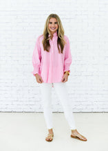 Load image into Gallery viewer, Caryn Lawn Kimberly Top Opposite Gingham Pink