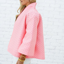 Load image into Gallery viewer, Caryn Lawn Jackie Jacquard Jacket Coral