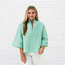 Load image into Gallery viewer, Caryn Lawn Jackie Jacquard Jacket Green