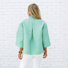 Load image into Gallery viewer, Caryn Lawn Jackie Jacquard Jacket Green