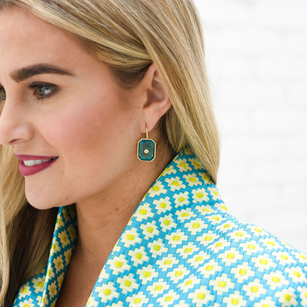 Caryn Lawn Jackie Jacquard Jacket Green