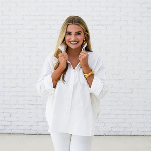 Caryn Lawn Abby Swing Heart Top White