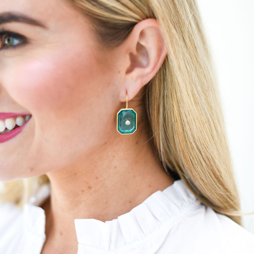 Caryn Lawn Grace Earring Aqua