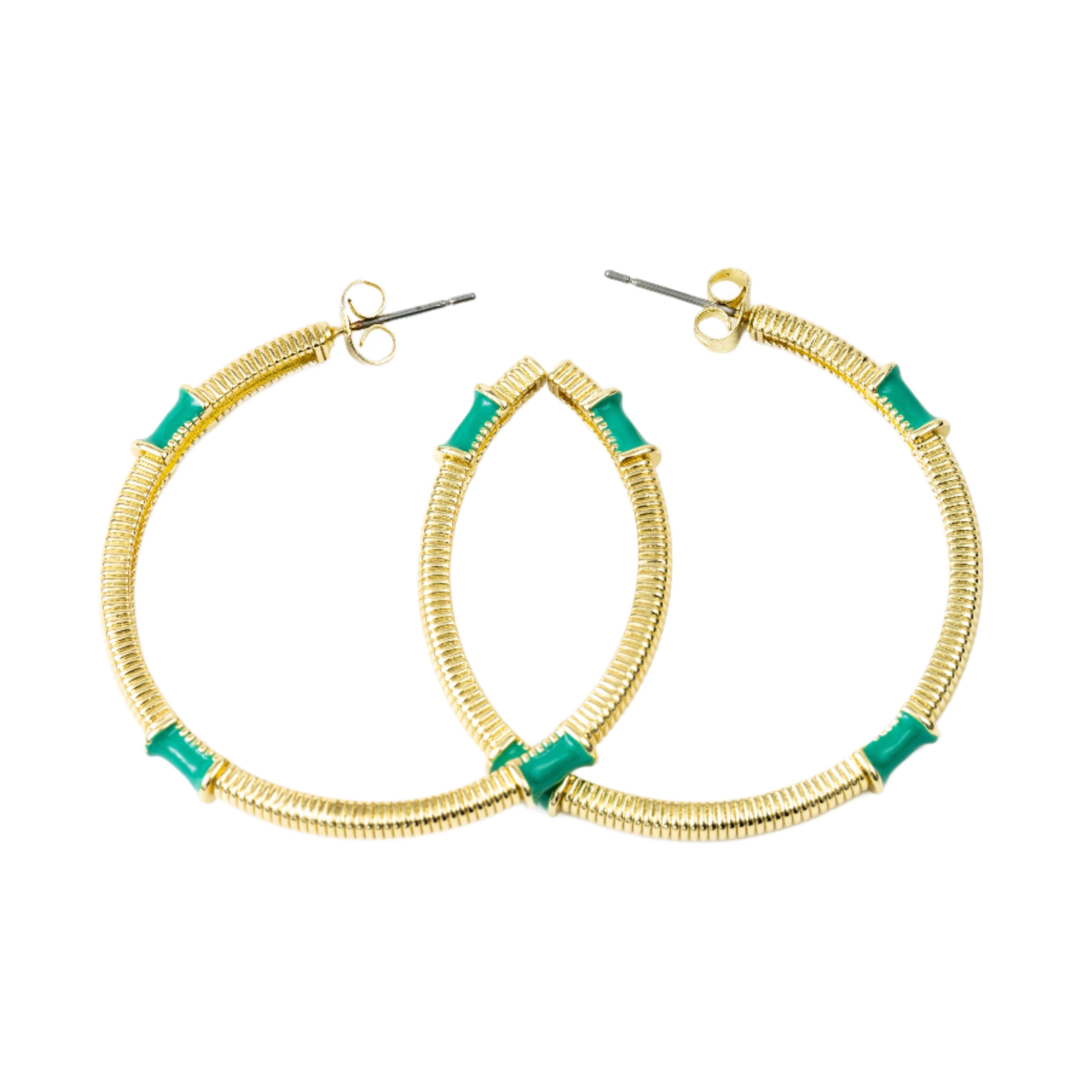 Caryn Lawn Jasmine Hoop Green