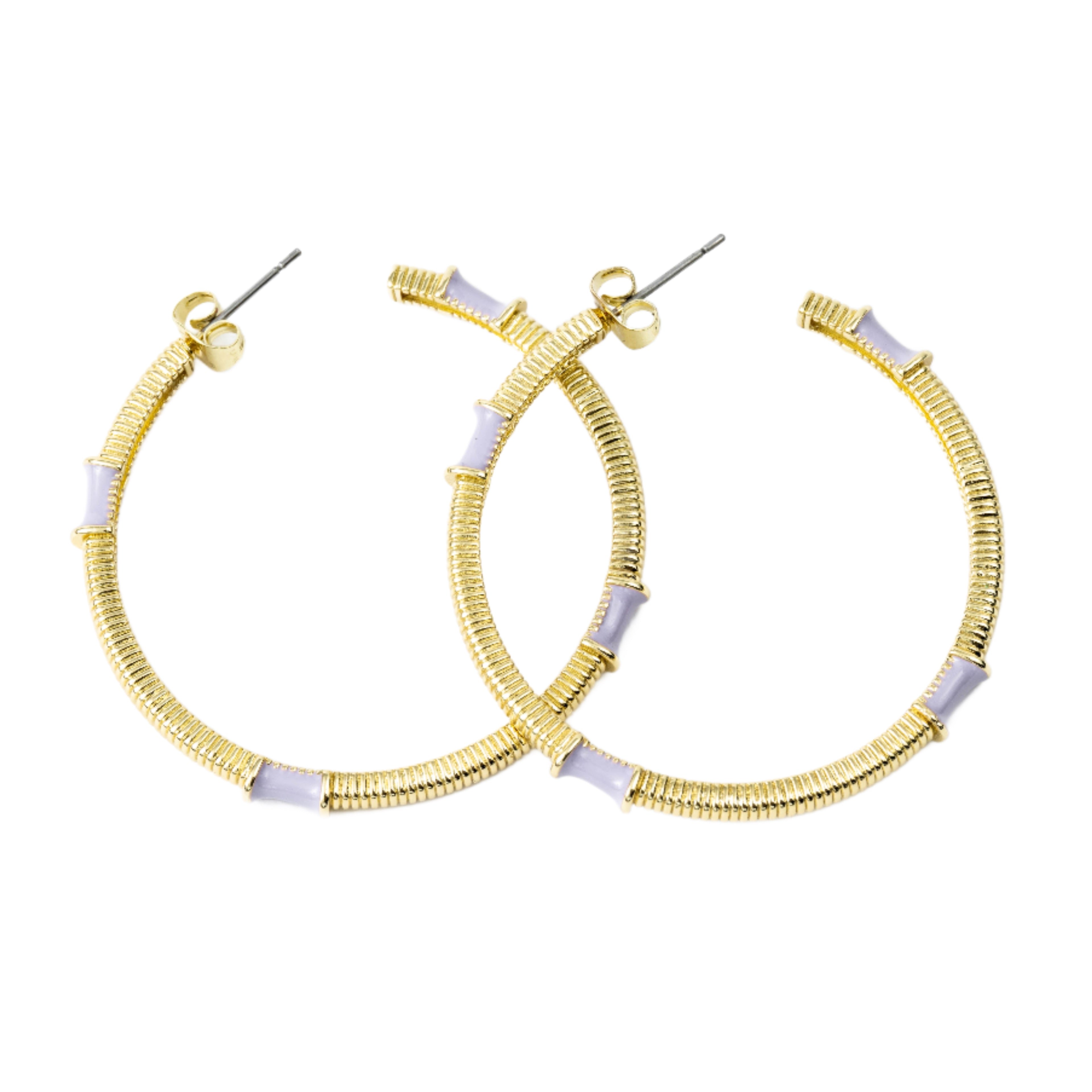Caryn Lawn Jasmine Hoop Lavender