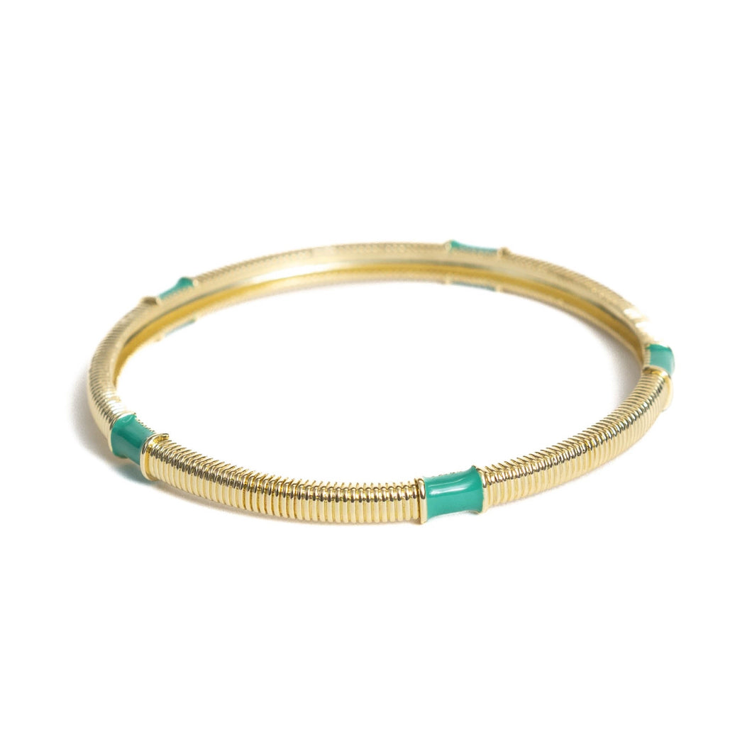 Caryn Lawn Jasmine Bangle Green