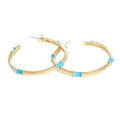 Caryn Lawn Jasmine Hoop Turquoise