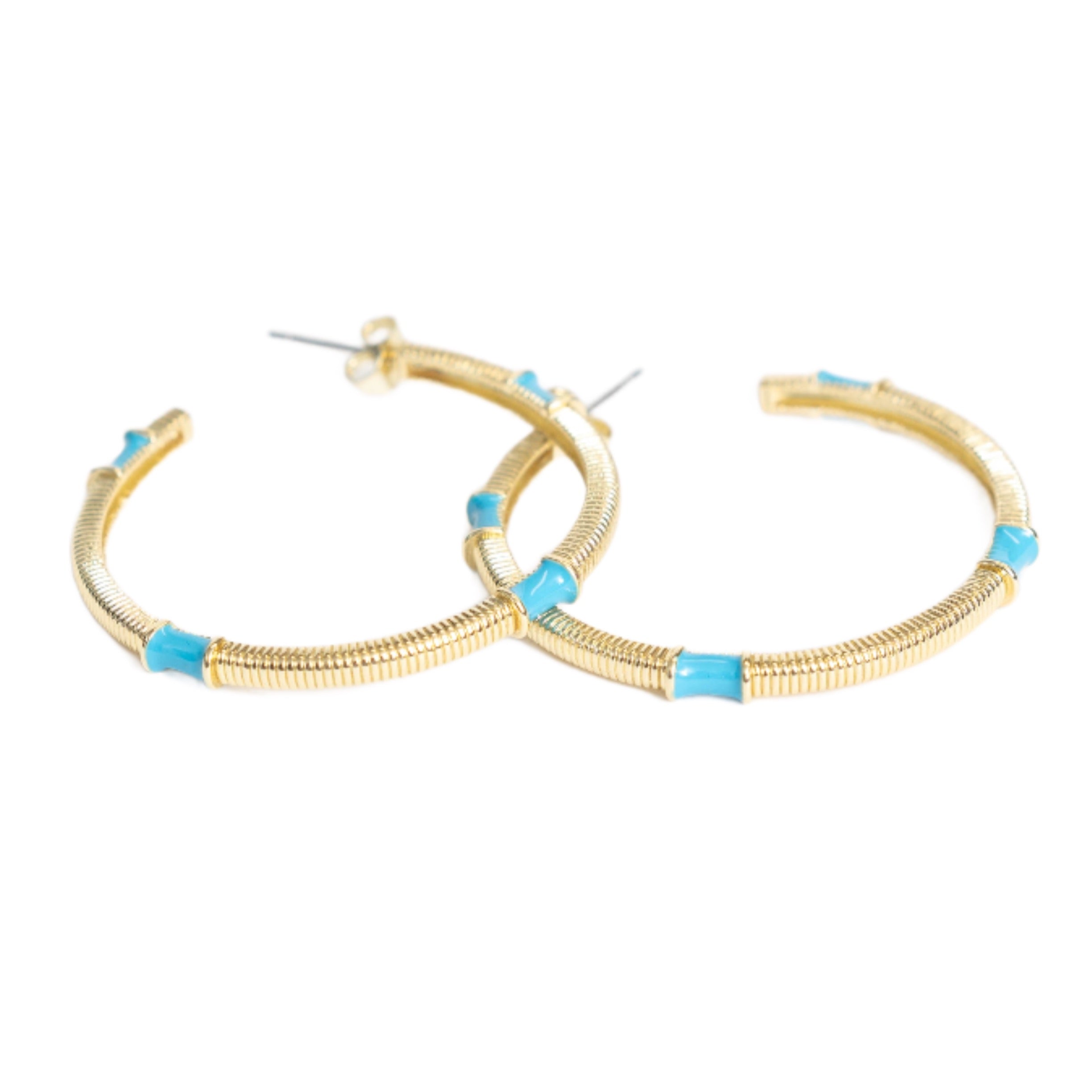 Caryn Lawn Jasmine Hoop Turquoise