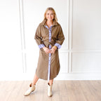 Caryn Lawn Dani Dress Forest and Lavender