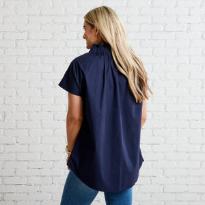 Caryn Lawn Emily Top Navy